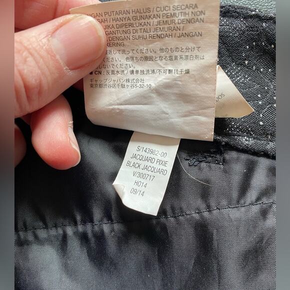 Old Navy The Pixie Sexy Fairy Black Sparkle Geometric Skinny Ankle Pants Size 2 - Picture 12 of 12